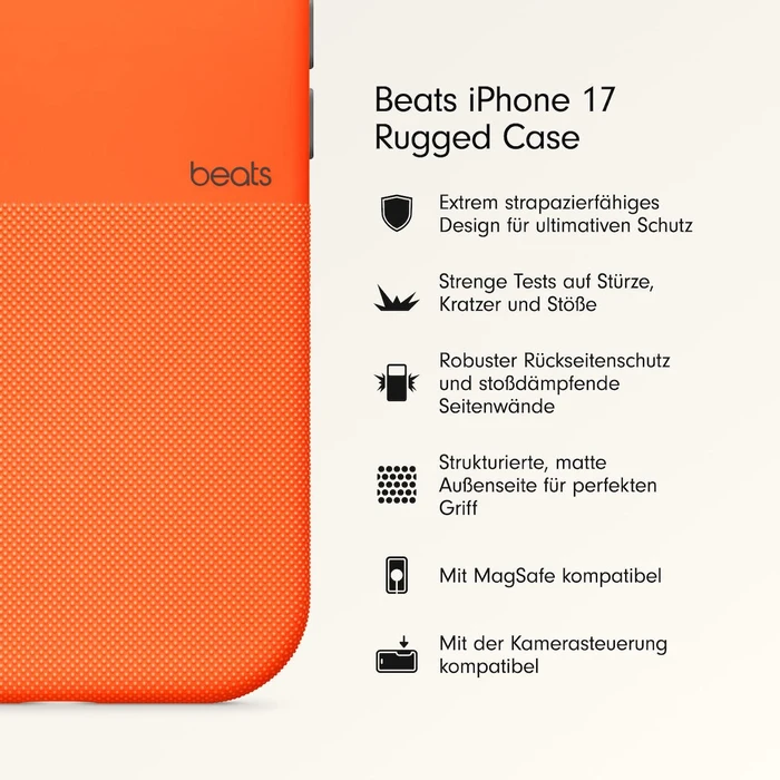 Beats Rugged Back Cover Πλαστικό Sierra Orange (iPhone 17) MGK14LL/A