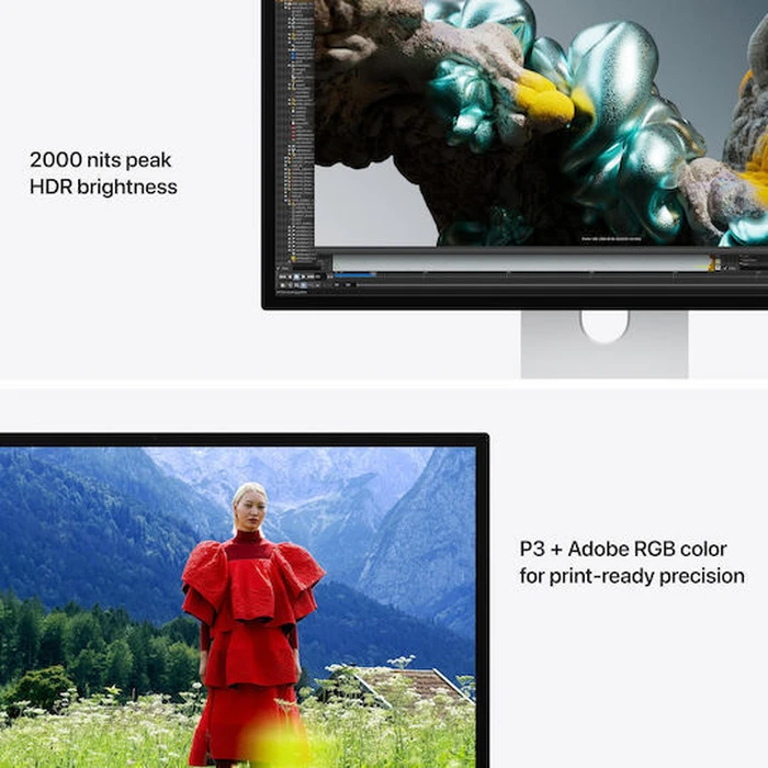 Apple Studio Display XDR HDR Οθόνη 27" 5120x2880 Λευκό Standard Glass με Βάση Ρύθμισης Κλίσης & Ύψους
