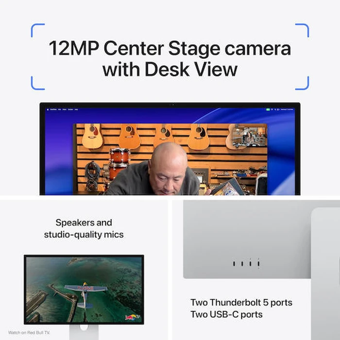 Apple Studio Display XDR HDR Οθόνη 27" 5120x2880 Λευκό Standard Glass με Βάση Ρύθμισης Κλίσης & Ύψους