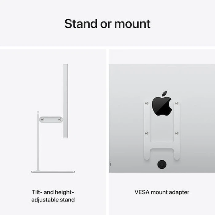 Apple Studio Display XDR HDR Οθόνη 27" 5120x2880 Λευκό Standard Glass με Βάση Ρύθμισης Κλίσης & Ύψους