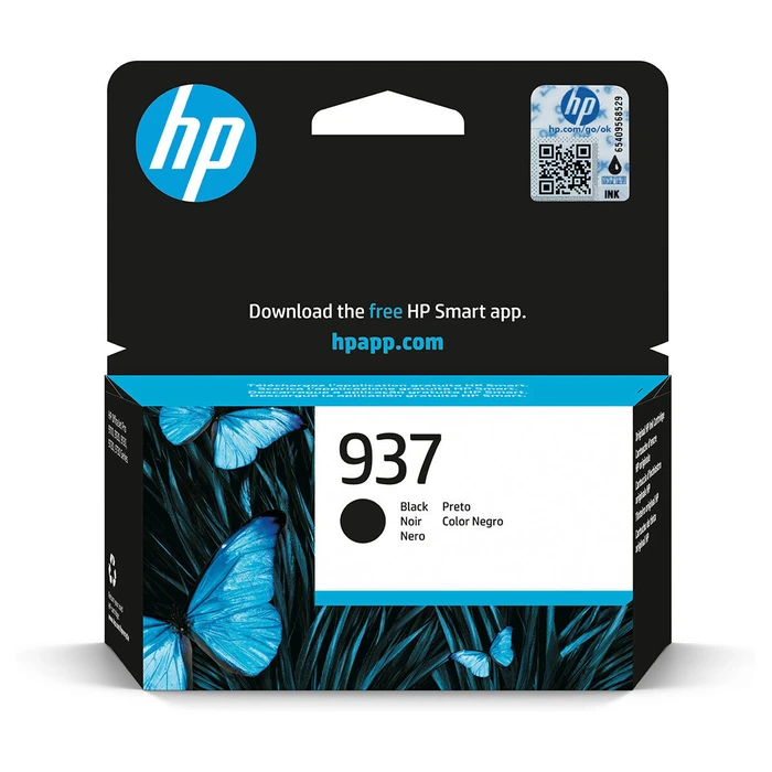 HP 937 Black Ink Cartridge (HP 937 Schwarz) - Original HP Ink