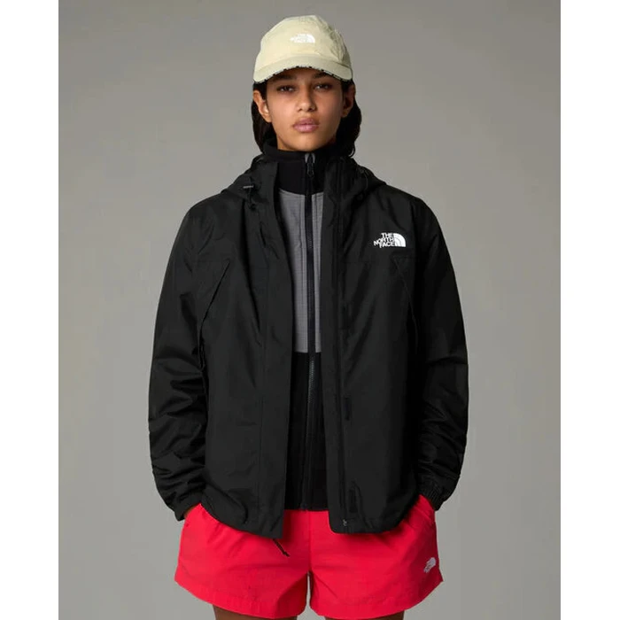 The North Face ANTORA Μακρύ Γυναικείο Μπουφάν για Άνοιξη/Φθινόπωρο - Μαύρο
