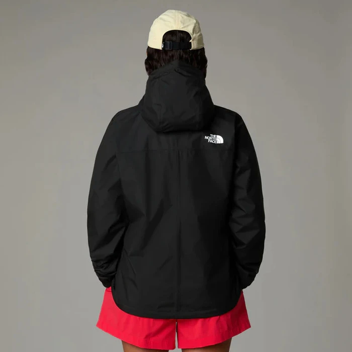 The North Face ANTORA Μακρύ Γυναικείο Μπουφάν για Άνοιξη/Φθινόπωρο - Μαύρο