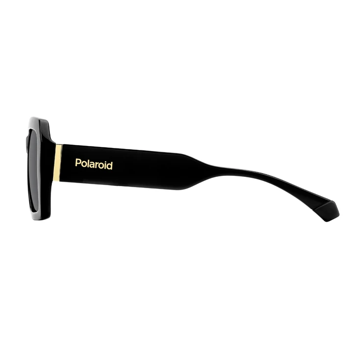 Polaroid Unisex Γυαλιά Ηλίου με Μαύρο Κοκκάλινο Σκελετό και Μαύρο Φακό pld6223/s/x 807/M9