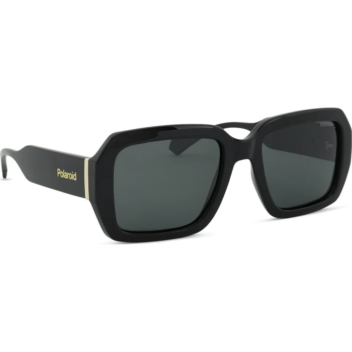 Polaroid Unisex Γυαλιά Ηλίου με Μαύρο Κοκκάλινο Σκελετό και Μαύρο Φακό pld6223/s/x 807/M9