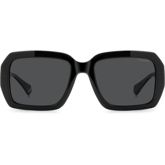 Polaroid Unisex Γυαλιά Ηλίου με Μαύρο Κοκκάλινο Σκελετό και Μαύρο Φακό pld6223/s/x 807/M9