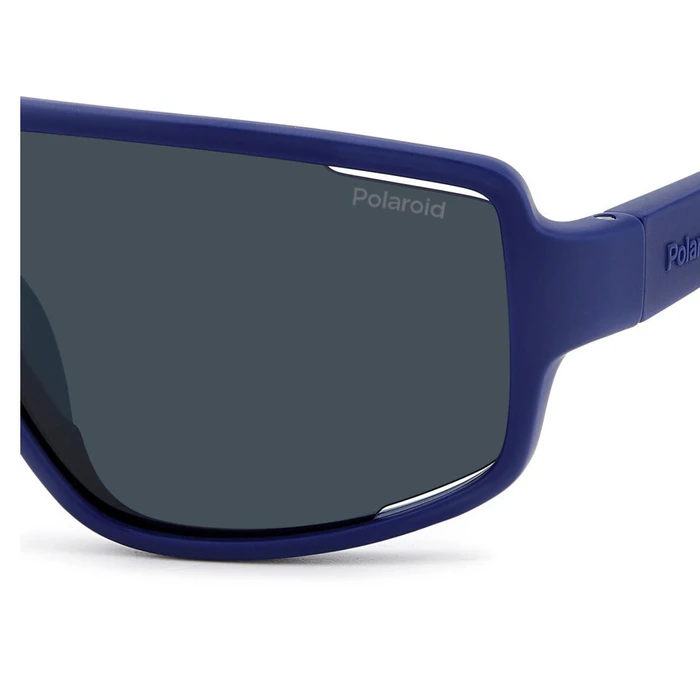 Polaroid Unisex Γυαλιά Ηλίου με Μπλε Κοκκάλινο Σκελετό και Γκρι Polarized Φακό PLD7054/S FLL/C3