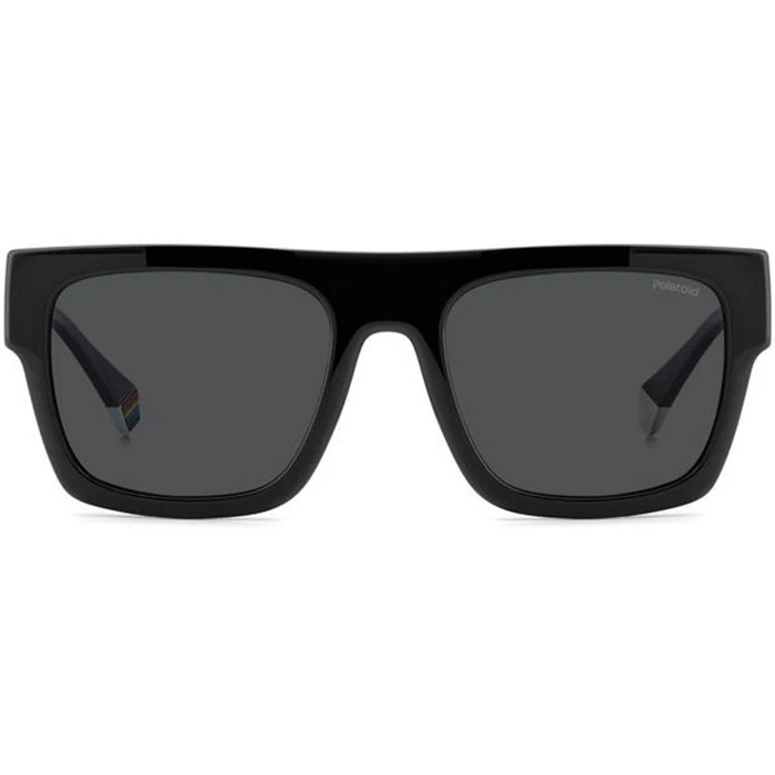 Polaroid Ανδρικά Γυαλιά Ηλίου με Μαύρο Κοκκάλινο Σκελετό και Μαύρο Φακό pld6224/s/x 807/M9