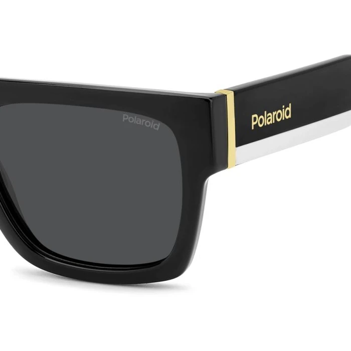 Polaroid Ανδρικά Γυαλιά Ηλίου με Μαύρο Κοκκάλινο Σκελετό και Μαύρο Φακό pld6224/s/x 807/M9