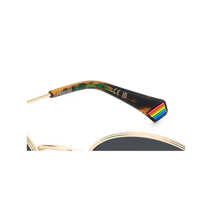 Polaroid Unisex Γυαλιά Ηλίου με Χρυσό Μεταλλικό Σκελετό και Polarized Φακό PLD6228/S/X 000/M9