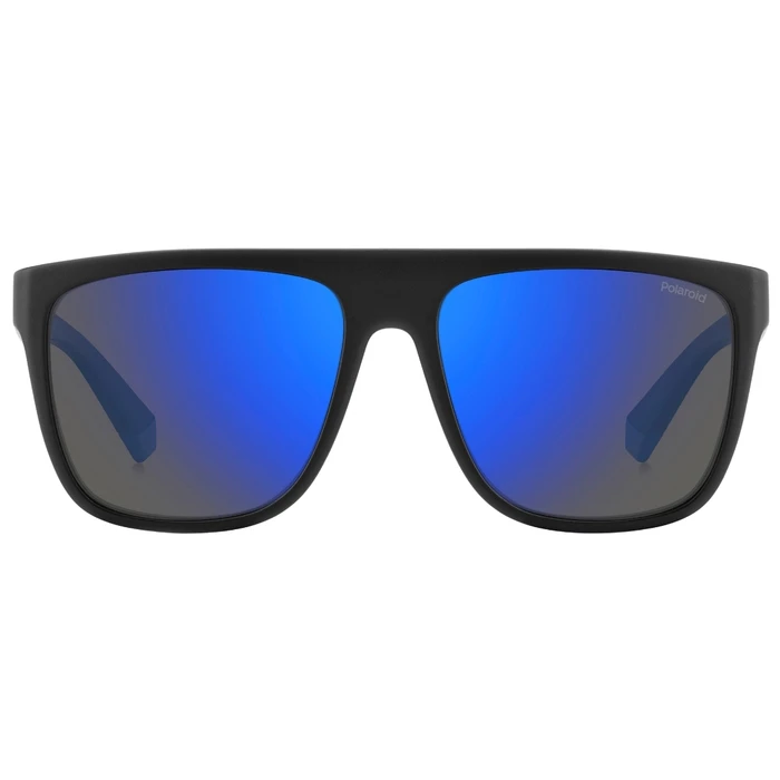 Polaroid Unisex Γυαλιά Ηλίου με Μαύρο Κοκκάλινο Σκελετό και Μπλε Polarized Καθρέφτη Φακό PLD2162/S 0VK/5X