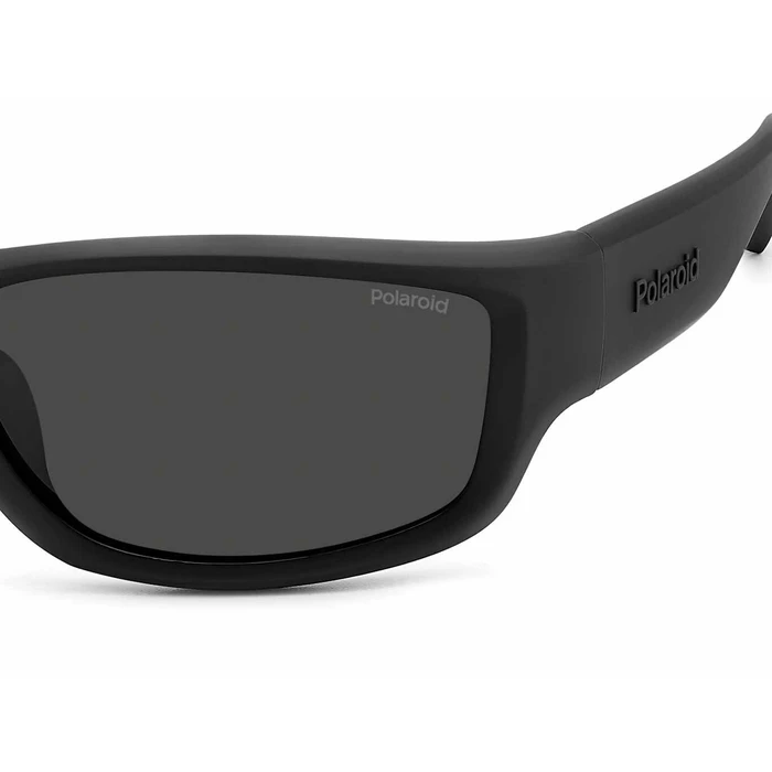 Polaroid Ανδρικά Γυαλιά Ηλίου με Μαύρο Κοκκάλινο Σκελετό και Μαύρο Φακό pld2166/s 003/M9