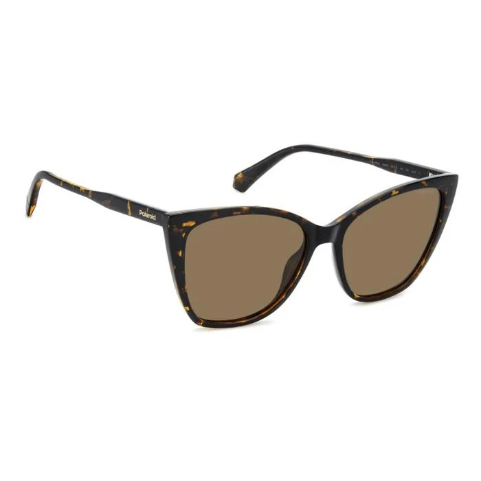 Polaroid Γυναικεία Γυαλιά Ηλίου με Καφέ Ταρταρούγα Κοκκάλινο Σκελετό και Καφέ Φακό PLD4181/S 086/SP