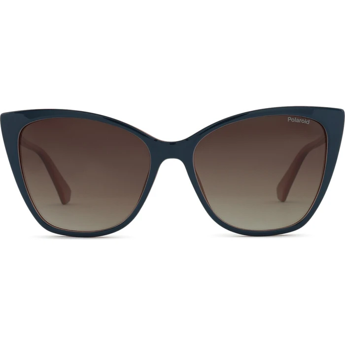 Polaroid Γυναικεία Γυαλιά Ηλίου με Μπλε Κοκκάλινο Σκελετό και Καφέ Ντεγκραντέ Φακό PLD4181/S DB1/LA