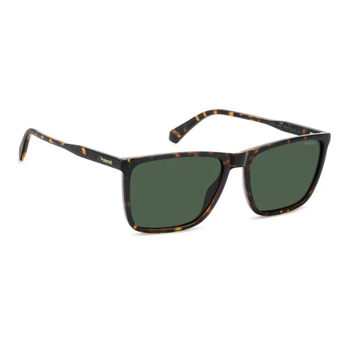 Polaroid Ανδρικά Γυαλιά Ηλίου με Καφέ Ταρταρούγα Κοκκάλινο Σκελετό και Πράσινο Φακό PLD4180/S 086/UC