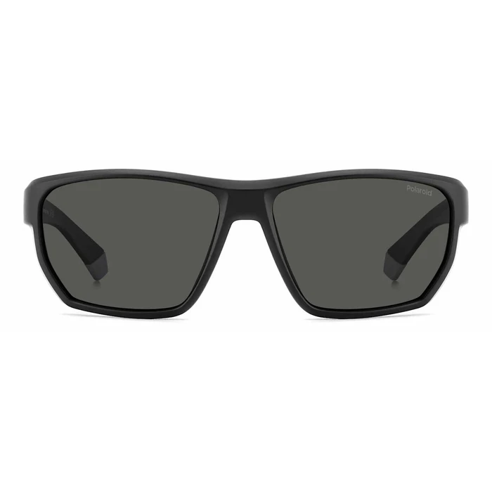 Polaroid Ανδρικά Γυαλιά Ηλίου με Μαύρο Κοκκάλινο Σκελετό και Μαύρο Φακό pld7057/s 003/M9