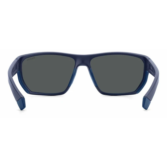 Polaroid Ανδρικά Γυαλιά Ηλίου με Μπλε Κοκκάλινο Σκελετό και Μπλε Καθρέφτη Φακό pld7057/s FLL/5X