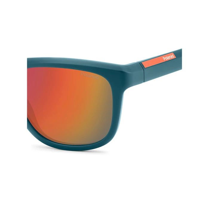 Polaroid Ανδρικά Γυαλιά Ηλίου με Μπλε Κοκκάλινο Σκελετό και Πορτοκαλί Καθρέφτη Φακό PLD2163/S 5BF/OZ