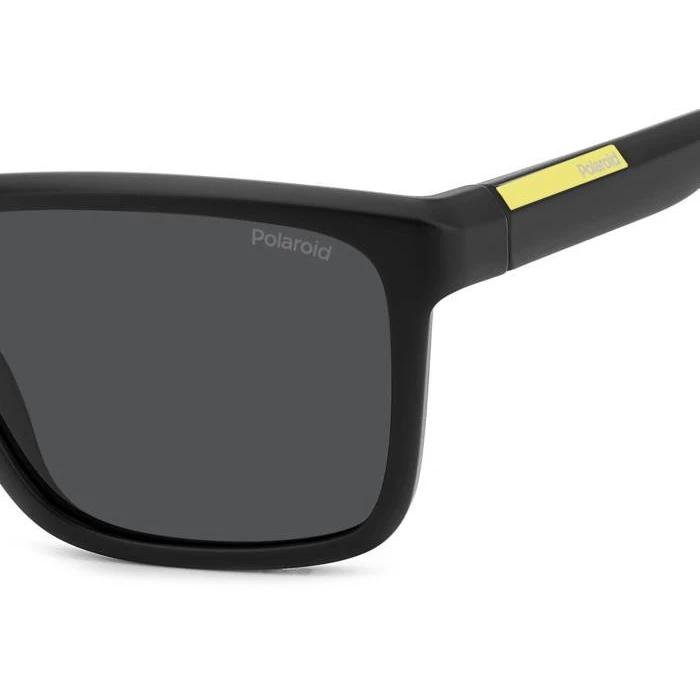 Polaroid Ανδρικά Γυαλιά Ηλίου με Μαύρο Κοκκάλινο Σκελετό και Μαύρο Φακό PLD2164/S 003/M9