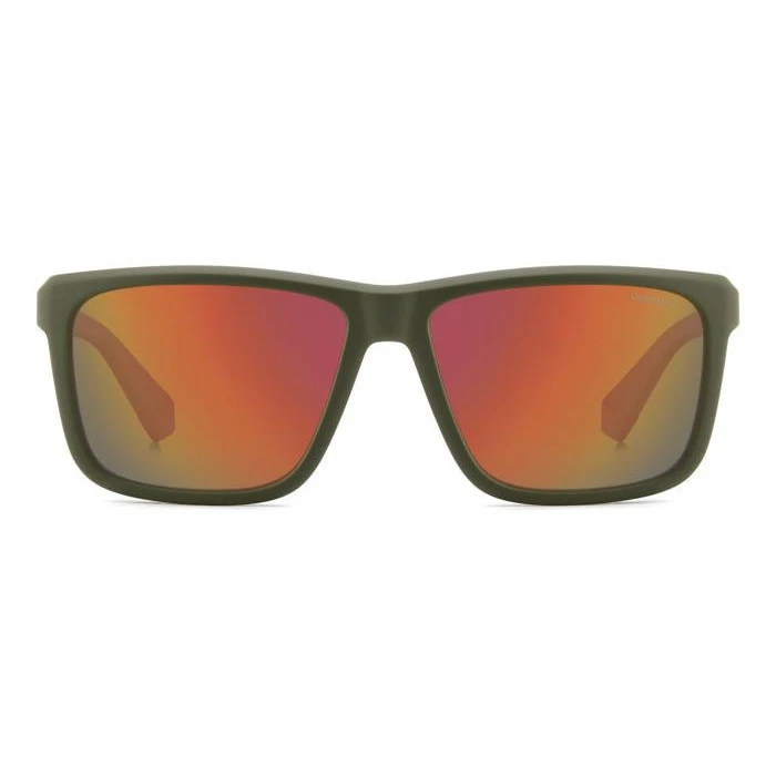 Polaroid Ανδρικά Γυαλιά Ηλίου με Πράσινο Κοκκάλινο Σκελετό και Κόκκινο Καθρέφτη Φακό PLD2164/S TBO/OZ