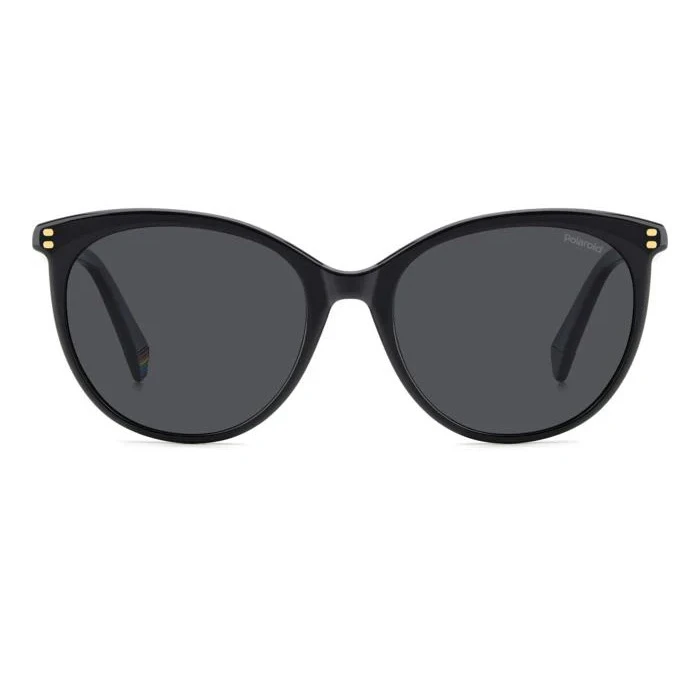 Polaroid Γυναικεία Γυαλιά Ηλίου με Μαύρο Κοκκάλινο Σκελετό και Μαύρο Φακό PLD6231/S 807/M9