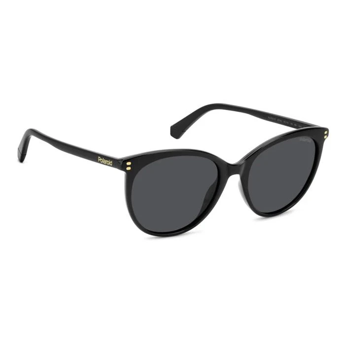Polaroid Γυναικεία Γυαλιά Ηλίου με Μαύρο Κοκκάλινο Σκελετό και Μαύρο Φακό PLD6231/S 807/M9