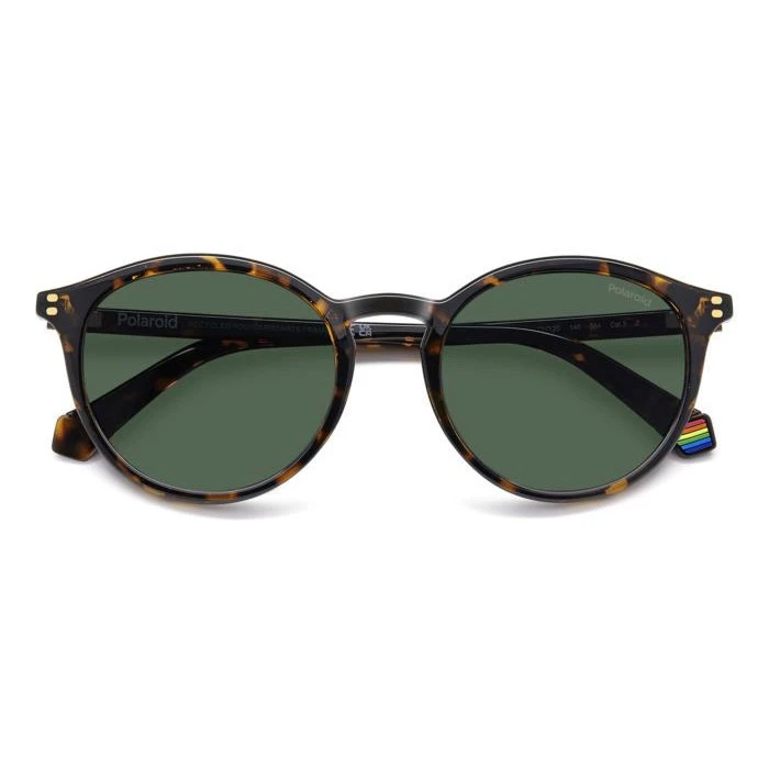 Polaroid Ανδρικά Γυαλιά Ηλίου με Καφέ Ταρταρούγα Κοκκάλινο Σκελετό και Πράσινο Φακό PLD6233/S 086/UC