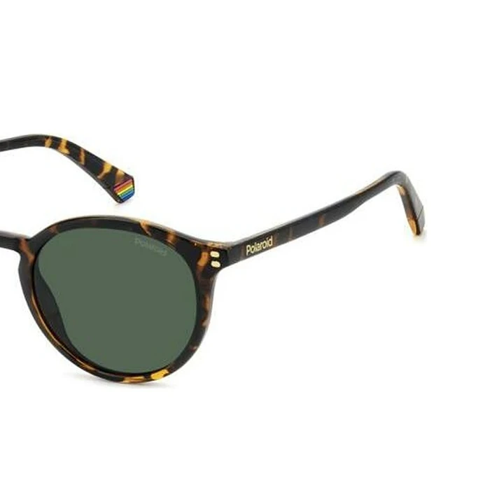 Polaroid Ανδρικά Γυαλιά Ηλίου με Καφέ Ταρταρούγα Κοκκάλινο Σκελετό και Πράσινο Φακό PLD6233/S 086/UC