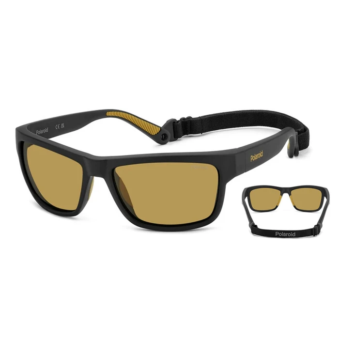 Polaroid Ανδρικά Γυαλιά Ηλίου με Μαύρο Σκελετό και Κίτρινο Polarized Φακό PLD7031/S PGC/MU