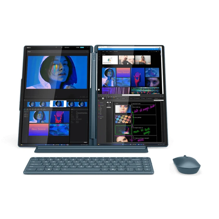 Lenovo Yoga Book 9 14IAH10  Dual 14" OLED Touchscreens, Core Ultra 7-255H / 32GB / 1TB SSD, Windows 11 Home (Tidal Teal)