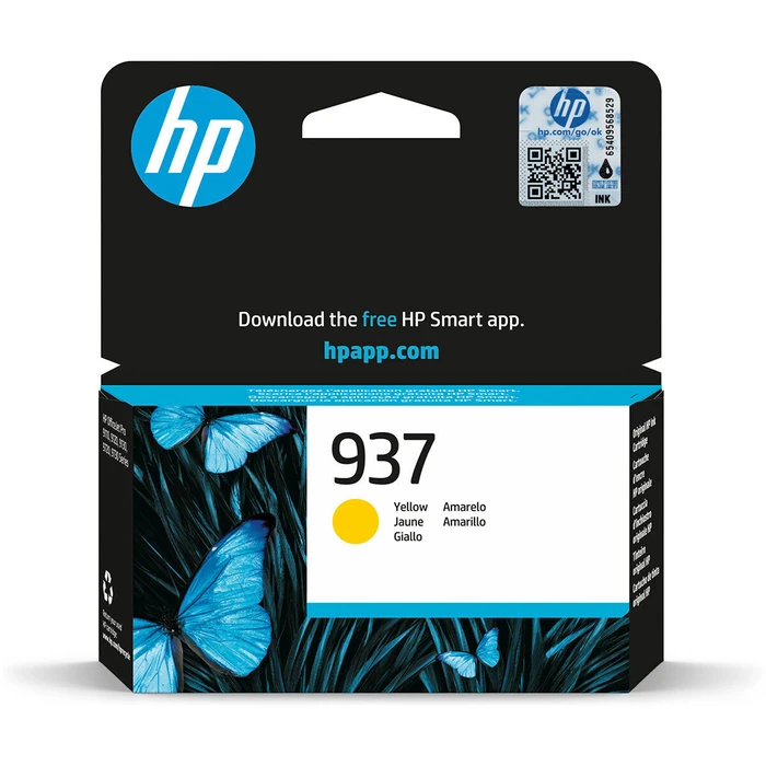 HP 937 Γνήσιο Κίτρινο Μελάνι Εκτυπωτή InkJet (4S6W4NE)