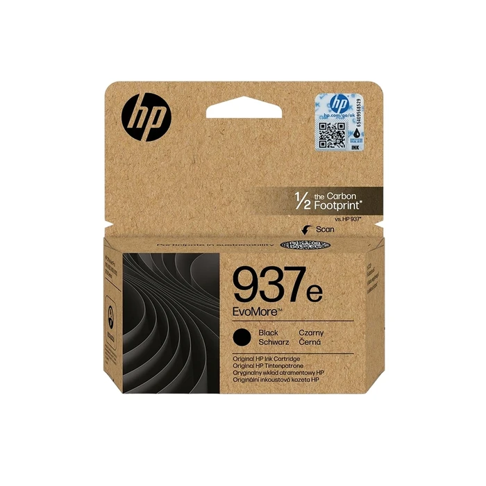 HP 937e EvoMore Μαύρο Γνήσιο Μελάνι Εκτυπωτή InkJet (4S6W9NE)