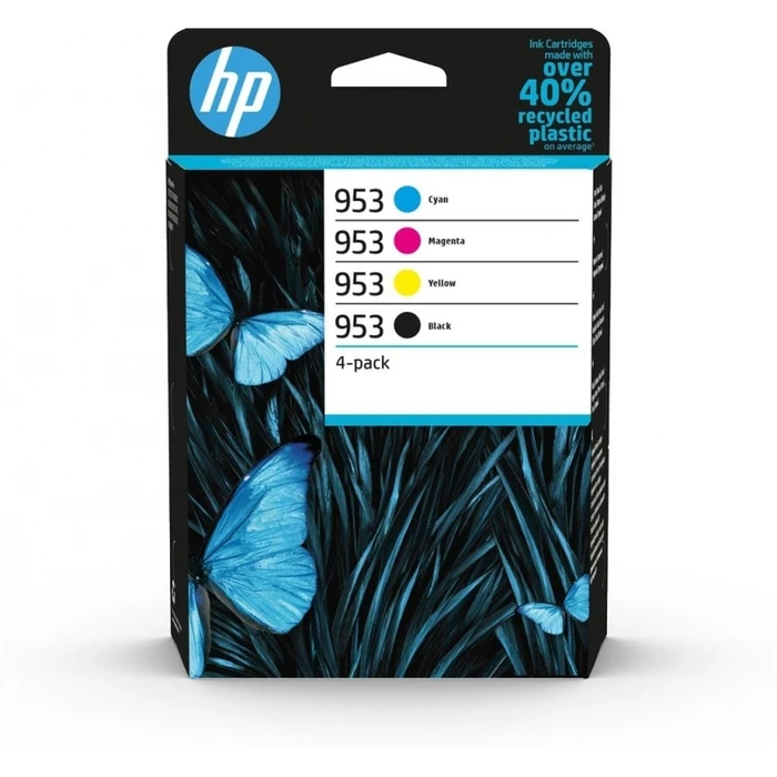 HP 953 4-Pack Original Ink Cartridges (Black, Cyan, Magenta, Yellow) - 6ZC69AE