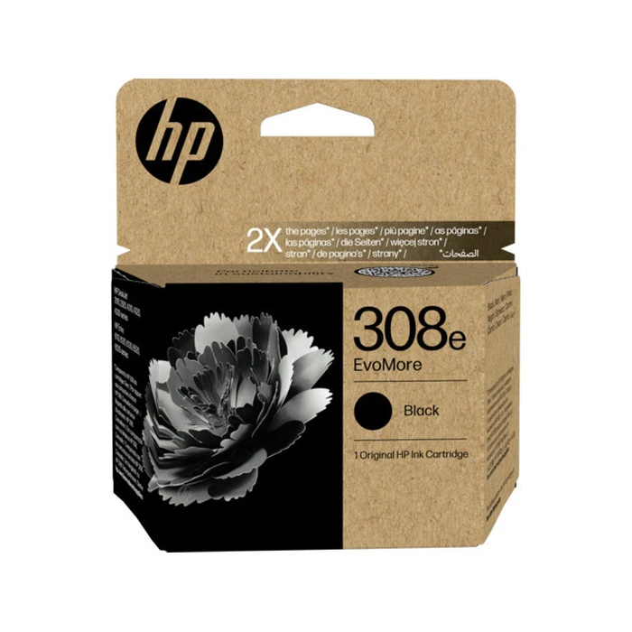 HP 308e EvoMore Black Original Ink Cartridge (InkJet) - 320 pages