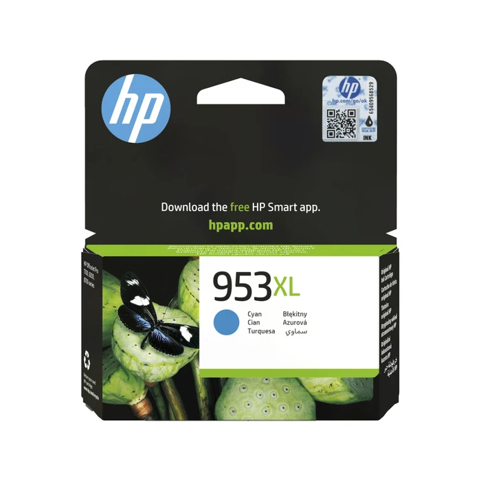 HP 953XL Γνήσιο Μελάνι Εκτυπωτή InkJet Κυανό (F6U16AE)