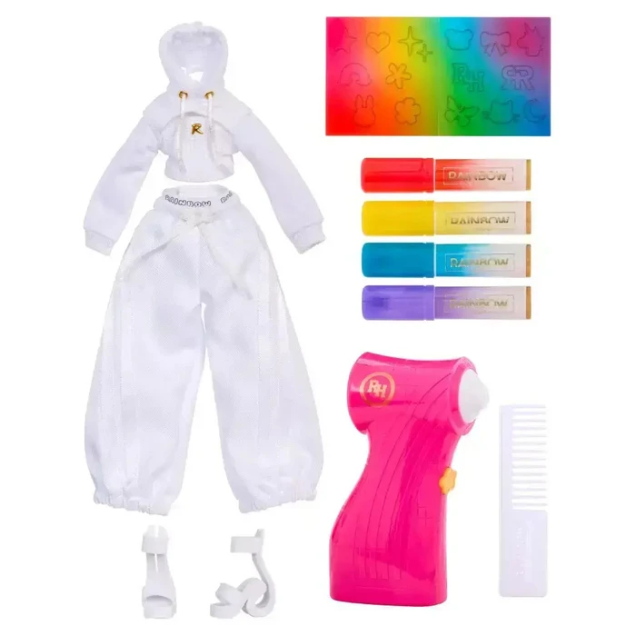 MGA Rainbow High Air Brush Color Me Doll Green Eyes