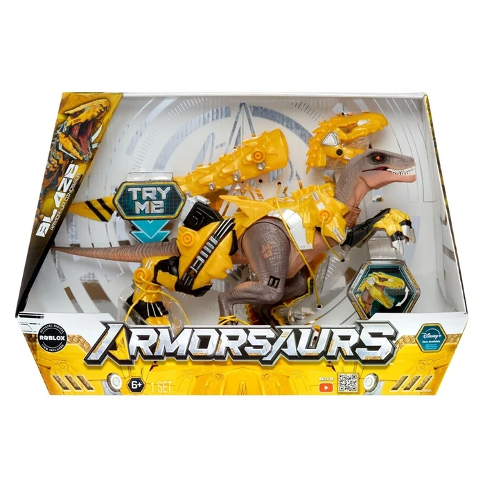MGA Disney Armorsaurs - Κίτρινος Ράπτορ Armor-Up Δεινόσαυρος (552284)