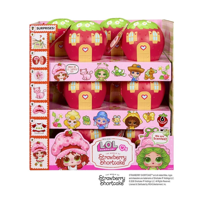 MGA ΛΟΛ Σουρπράιζ Κούκλα Loves Strawberry Shortcake Tots