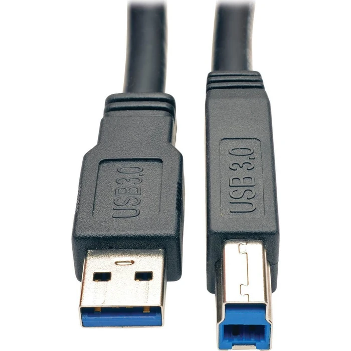 Eaton USB 3.0 SuperSpeed Active Repeater Cable USB-A male to USB-B male, Black, 7.62 m (U328-025)