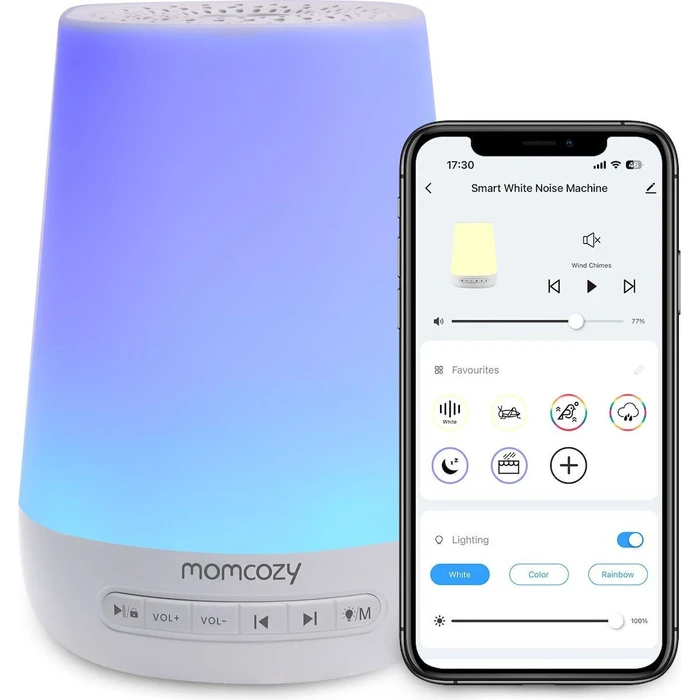 Έξυπνο Επιτραπέζιο Φωτιστικό LED Momcozy WN002 - Wi‑Fi, Πολύχρωμο, Dimmable