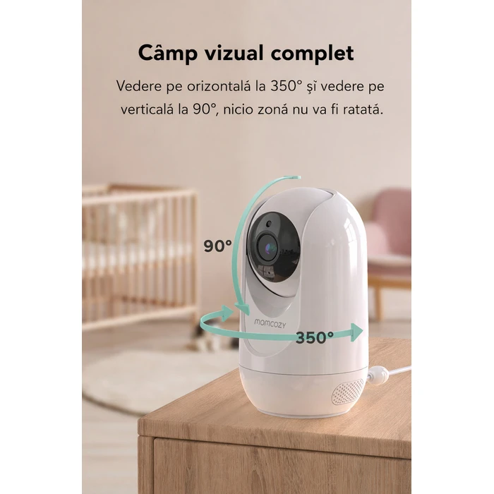 Momcozy Ασύρματη Ενδοεπικοινωνία Μωρού με Αμφίδρομη Επικοινωνία & Νανουρίσματα BM018-WH12BA-A