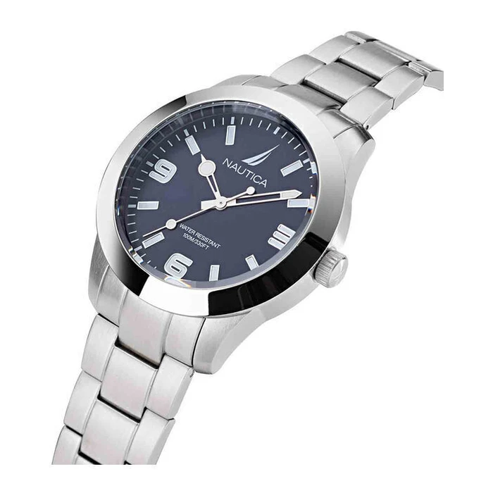 Nautica Ανδρικά Ρολόγια Ασημί