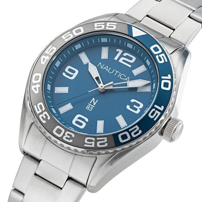 Nautica Ανδρικά Ρολόγια Ασημί