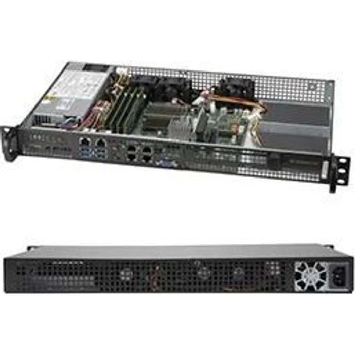 Barebone διακομιστής Supermicro SuperServer 1U Intel Atom C3958 (16C/16T) 2 GHz SYS-5019A-FN5T