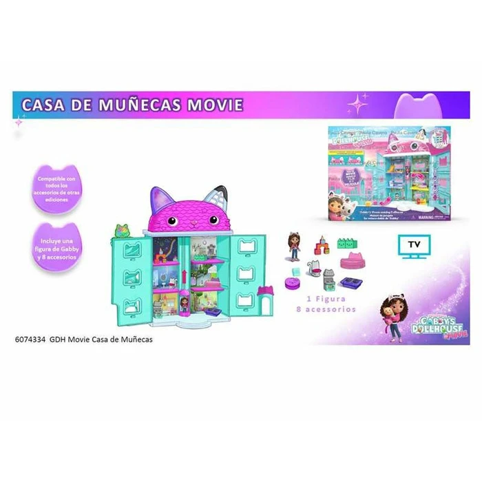 Spin Master Gabby's Dollhouse The Movie - 'Gabby's' Meow-Mazing Dollhouse Πλαστικό Κουκλόσπιτο 60εκ.