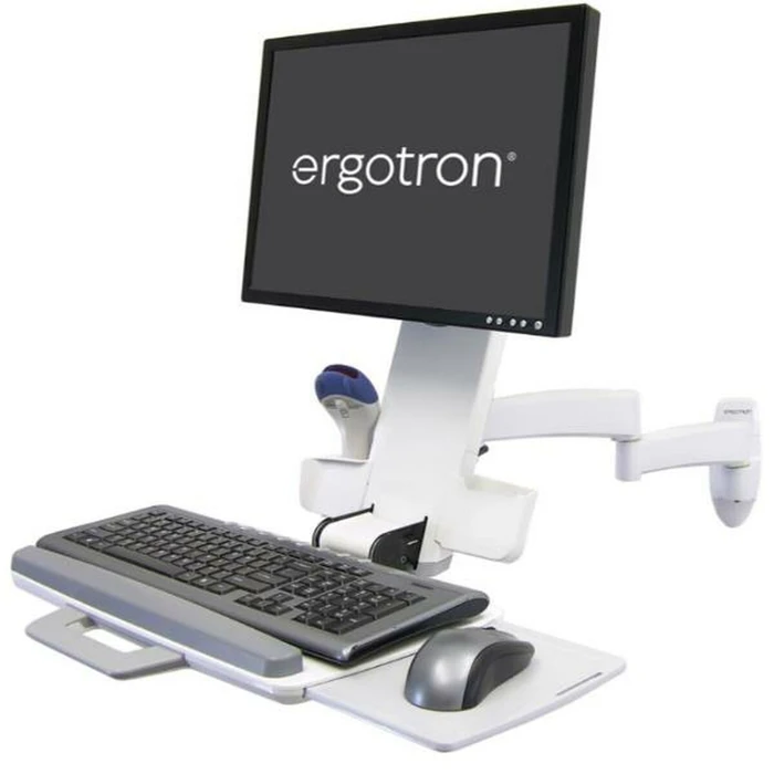 Ergotron Combo Arm Series 200 Λευκός για οθόνες LCD έως 24" (45-230-216)
