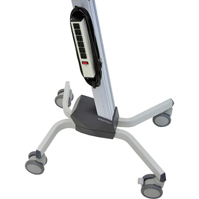Ergotron Neo-Flex Mobile Floor Cart / Stand with Wheels - Silver (24-206-214)