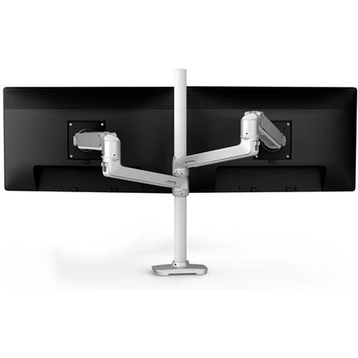 Ergotron LX Dual Stacking Arm Desk Mount for 2 Monitors up to 40" - White (MPN 45-509-216)