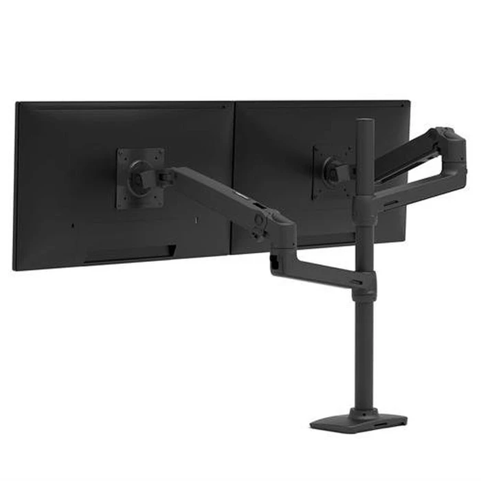 Ergotron LX Dual Stacking Arm (Tall Pole) Desk Mount for 2 Displays up to 40" - Model 45-509-224