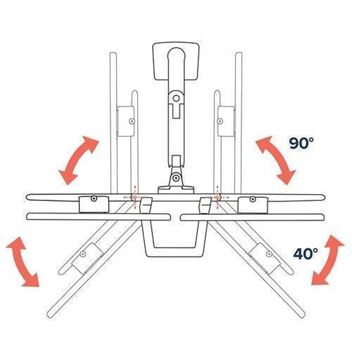 Ergotron HX Desk Dual Monitor Arm for 2 Monitors up to 32" Black